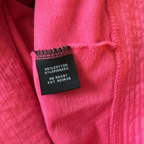 Women’s BCBG pink jacket with hoodie, cross/embellishments, size L - Picture 12 of 14